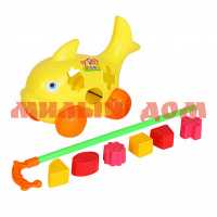 Игра Каталка на палочке Сортер Рыба желтый JB5300425 ш.к.4255