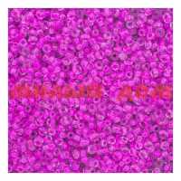 Бисер AstraandCraft 11/0 20г прозрачный цвет центр 138 розовый сп=10шт цена за шт СПАЙКАМИ