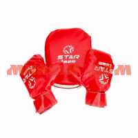 Набор для бокса Star Team №7 лапа и перчатки красный в сетке IT107834 ш.к.8144