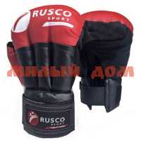 Перчатки для рукопашного боя Rusco Sport красные 12 OZ ш.к.9772