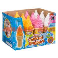 Игра Мыльные пузыри Набор 12шт 100мл Радужные мороженое Н90144