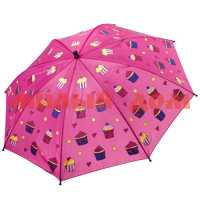 Зонт детский автомат Кексы розовый ВВ4433