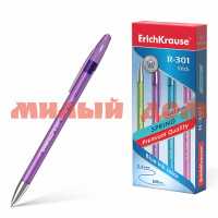 Ручка гел черная ERICHKRAUSE R-301 Spring Gel Stick 0,5мм 53349 сп=12шт/спайками