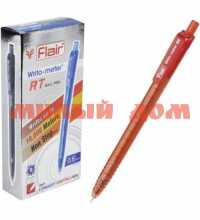 Ручка шар красная Flair  WRITO-METER 0,6мммм пластик F-1311/кр сп=12шт/спайками