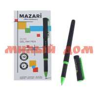 Ручка гел черная Mazari DUNE 0,5мм M-5544-71*ш.к.5112 сп=12шт/спайками