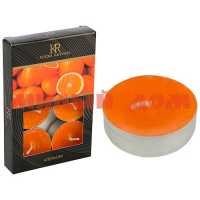 Свечи чайные ароматические 6шт Апельсин 007910 ш.к.2857