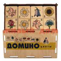 Игра Домино Цветы коробка 6201131