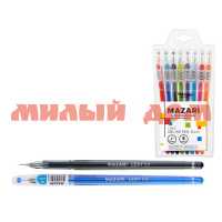 Ручка гел набор 08цв MAZARI LEXY 0,5мм M-5507- 8 ш.к.5180 сп=9шт