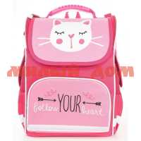 Рюкзак школьный BASIC LITTLE KITTEN 17 розовый 227842 ш.к 8449