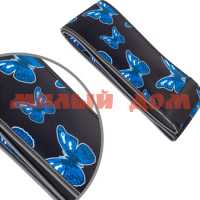 Оплетка на руль DSV Black Blue бабочки M R99310 ш.к.5597