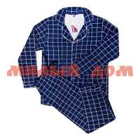 Пижама мужская рубашка штаны №YN88116M синий р 48-56 2022г
