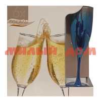 Бокал для шампанского набор 6пр 170мл Ультрамарин серебро NP1687/06 ш.к.7860