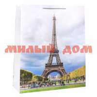 Пакет подарочный 40*47*14 Эйфелева башня в Париже ППК-7484