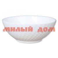 Тарелка суповая стеклокерамика 15см белая фактурная WVW60Q 694897