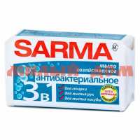 Мыло хоз САРМА 140гр спец в/упак (антибактериальн эффект) 11148 сп=4шт/спайками АКЦИЯ