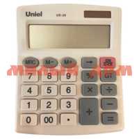 Калькулятор 10 разрядный настольный UNIEL UD-20II CU2352 ш.к 0065