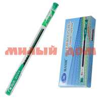 Ручка гел зеленая BASIR 0,5мм прозр корп цв колп МС-118зелен сп=12шт/спайками
