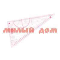 Лекало портновское 20,5*11см метрическое треугольник прозрач 1215386