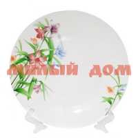Тарелка десертная стекло 19см МФК Полевые цветы MFK20241 ш.к.4673