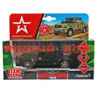 Игра Машина мет Технопарк UAZ Pickup Армия России12см двери багаж ш.к.5050