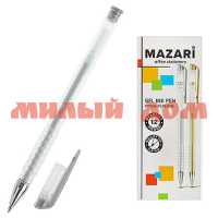 Ручка гел серебрянная MAZARI RAIN 0,8мм M-5551-95* ш.к.1914 сп=24шт