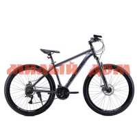 Велосипед 27,5" 17" COMIRON SYSTEM 21sp GT910 G серый полис черный глянцевый белый керамик 704105