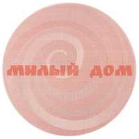 Салфетка сервировочная 38см DANIKS круг полимер коричневая Y4-6416 427988