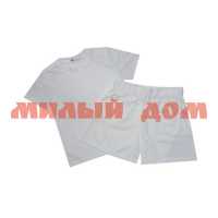 Пижама женская футболка шорты лапша 370 белый р 52