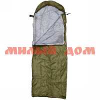 Спальный мешок Одеяло с капюшоном 200*70см 950гр зеленый  5С 804-221