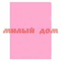 Папка уголок А4 0,18мм Бюроктрат розовый EPAST/PINK 1481098
