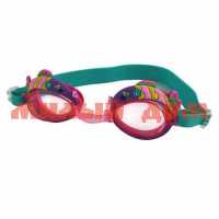 Очки для плавания ELOUS YG-1100 розово-бирюзовый 5196