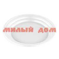 Тарелка однораз десертная 16,5см белая СТИРОЛПЛАСТ сп=100шт/цена за штуку/спайками