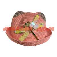 Шляпа детская для девочек Лето 180-1 ушки разные