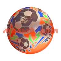 Игра Мяч детск 21см Веселый футбол оранжевый И-2027