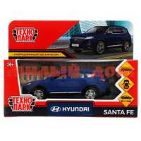 Игра Машина мет Технопарк Hyundai Santafe Soft 12см открыв двери багаж синий 0700