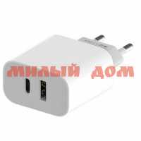 Зарядное устройство Maxvi CHL-602PD USB-A/USB-C сетевое White ш.к.3821