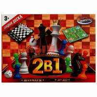 Набор 2в1 Шахматы   лудо 4108