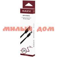 Кабель Maxvi MC-02LF USB-A - microUSB Вlack ш.к.5030