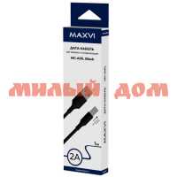Кабель Maxvi MC-A01L USB- microUSB Black ш.к.3388