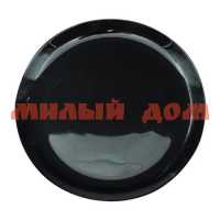 Тарелка стеклокерамика 20см ФОКУС черный 100ч-тсл8 ш.к.7452