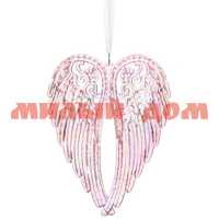 Елочное украшение 11*15см Крылья ангела розовый 916-0910