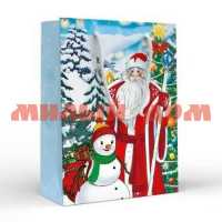 Пакет подарочный 13,5*18см Дед Мороз и снеговик MS 15.16.02081 сп=10шт