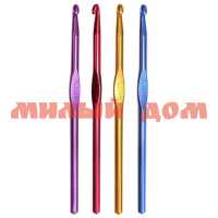 Крючки для вязания метал с цветным покрытием 15см d=6мм №6 сп=10шт цена за шт