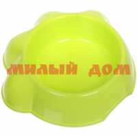 Миска пластик Лапка зеленый 351-265