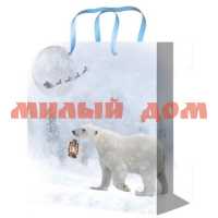 Пакет подарочный 14*20*6,5 Полярный медведь ППК-3828