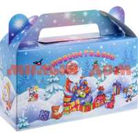Коробка для конфет сборная сундучок Дед Мороз с подарками ПП-5563