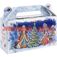 Коробка для конфет сборная сундучок Новый год у елки ПП-5574