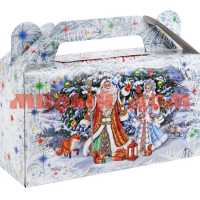 Коробка для конфет сборная сундучок Праздник у елки ПП-5568