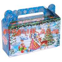 Коробка для конфет сборная сундучок Снегурочка ПП-6592