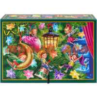 Коробка подарочная 12*18*5см книга Волшебный Новый год КК-7002